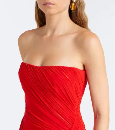 Alex Perry Gathered ruched jersey gown | Thumbnail 6