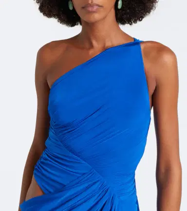 Alex Perry Ruched one-shoulder jersey gown | Thumbnail 5