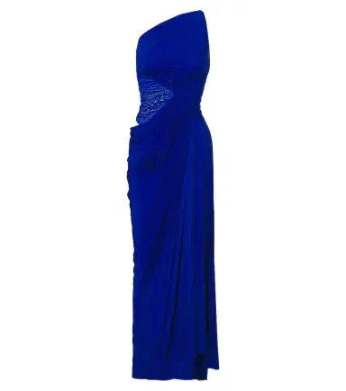 Alex Perry Ruched one-shoulder jersey gown | Thumbnail 1