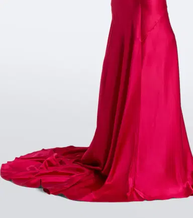 Alex Perry Halterneck silk satin gown | Thumbnail 5 Alex Perry Halterneck silk satin gown | Thumbnail 5