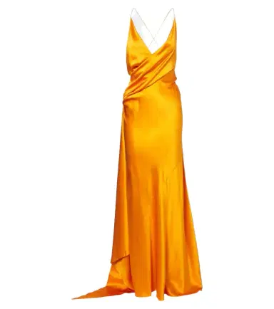 Alex Perry Asymmetric silk satin gown | Thumbnail 1