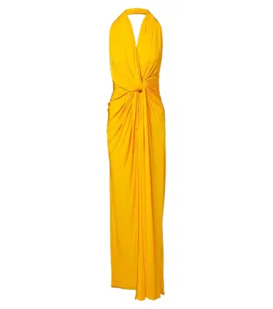 Alex Perry Draped halterneck jersey gown | Thumbnail 1