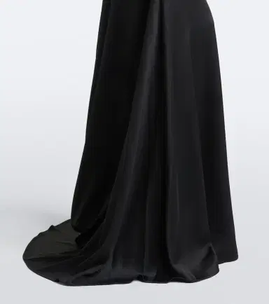 Alex Perry Draped strapless crêpe satin gown | Thumbnail 4