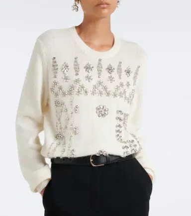 Costarellos Madley crystal-embellished sweater | Thumbnail 2