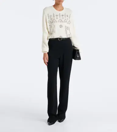 Costarellos Madley crystal-embellished sweater | Thumbnail 4