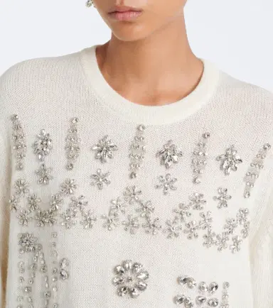 Costarellos Madley crystal-embellished sweater | Thumbnail 6