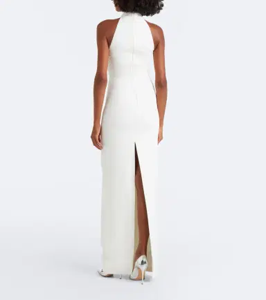 David Koma Embellished halterneck satin-trimmed gown | Thumbnail 4 David Koma Embellished halterneck satin-trimmed gown | Thumbnail 4