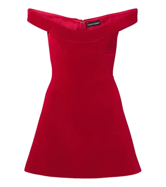 David Koma Off-shoulder velvet minidress