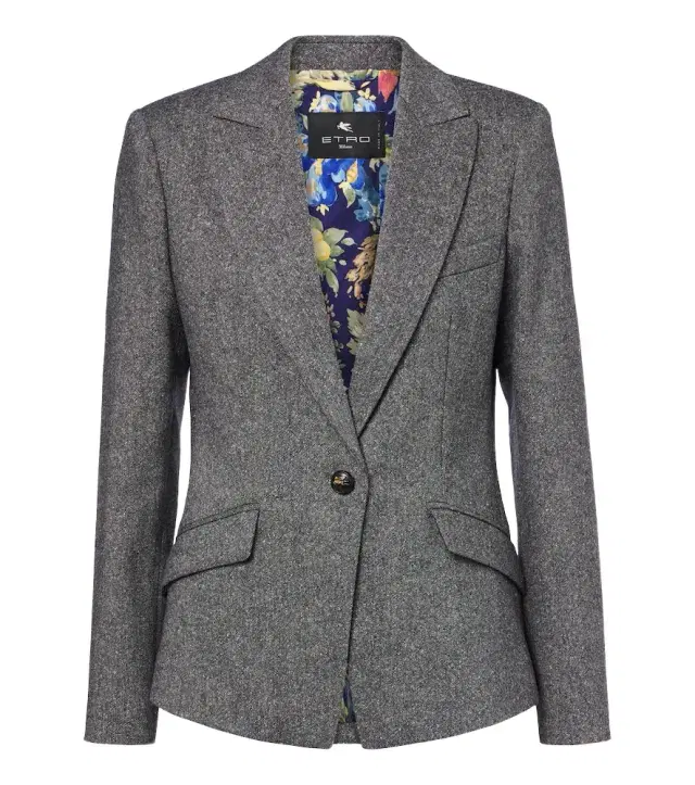 Etro Wool and silk-blend blazer
