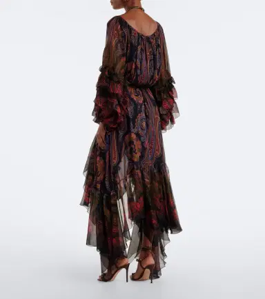 Etro Printed silk chiffon gown | Thumbnail 2