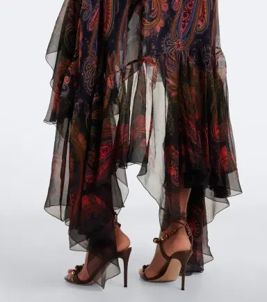 Etro Printed silk chiffon gown | Thumbnail 3