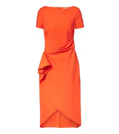 Oscar de la Renta Draped wool-blend midi dress | Thumbnail 1