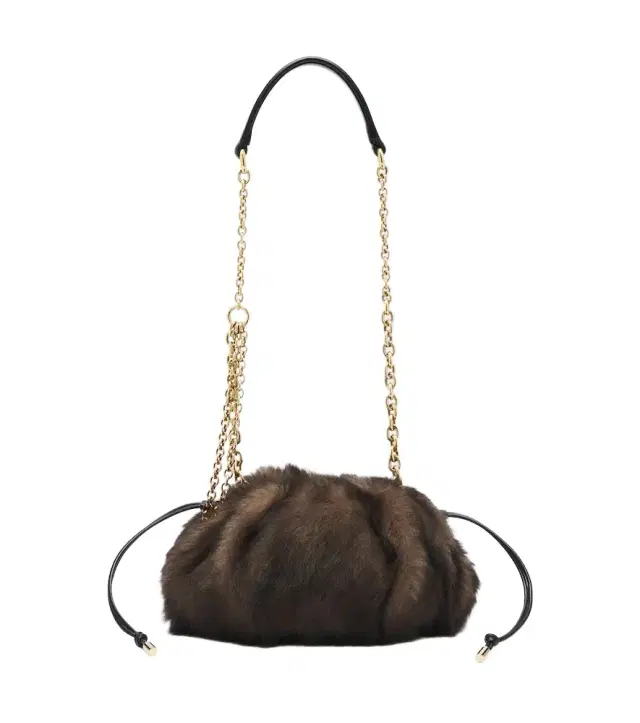 Chloe Chloé Chloé Plissé shearling shoulder bag