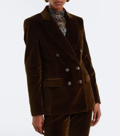 Etro Double-breasted cotton velvet blazer | Thumbnail 6 Etro Double-breasted cotton velvet blazer | Thumbnail 6