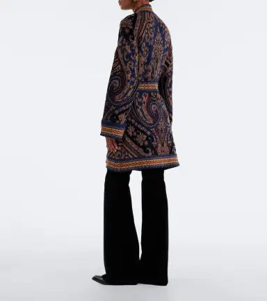 Etro Jacquard wool-blend wrap cardigan | Thumbnail 4 Etro Jacquard wool-blend wrap cardigan | Thumbnail 4
