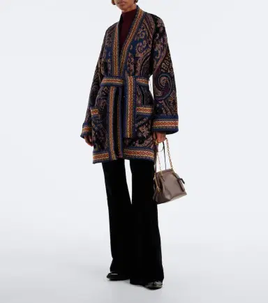 Etro Jacquard wool-blend wrap cardigan | Thumbnail 6 Etro Jacquard wool-blend wrap cardigan | Thumbnail 6