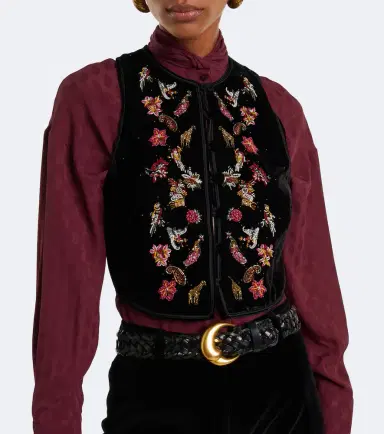 Etro Beaded velvet vest | Thumbnail 3