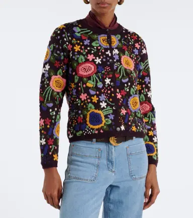 Etro Floral embroidered wool cardigan | Thumbnail 3 Etro Floral embroidered wool cardigan | Thumbnail 3