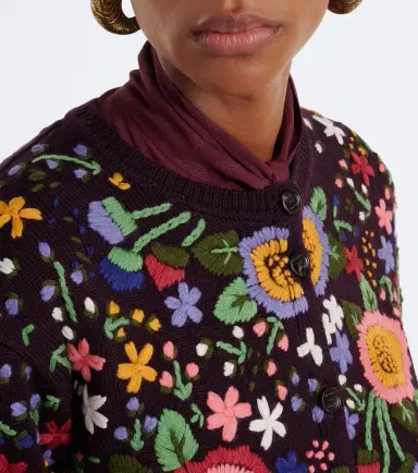 Etro Floral embroidered wool cardigan | Thumbnail 5 Etro Floral embroidered wool cardigan | Thumbnail 5