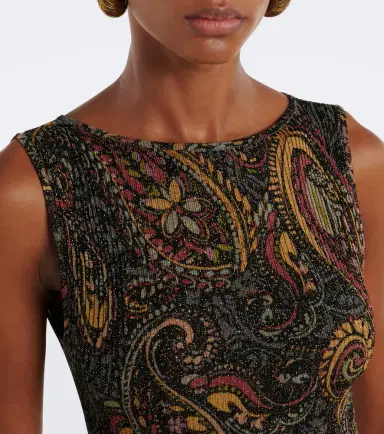 Etro Printed ribbed-knit maxi dress | Thumbnail 4
