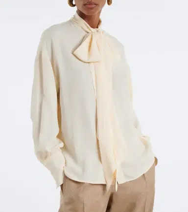 Etro Jacquard georgette blouse | Thumbnail 4