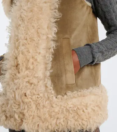 Etro Shearling-lined embroidered vest | Thumbnail 2