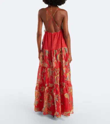 Etro Printed tiered cotton maxi dress | Thumbnail 2