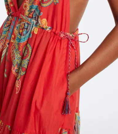 Etro Printed tiered cotton maxi dress | Thumbnail 3