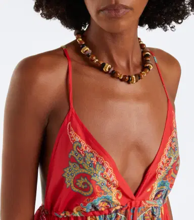 Etro Printed tiered cotton maxi dress | Thumbnail 7