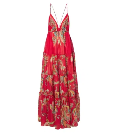 Etro Printed tiered cotton maxi dress | Thumbnail 1