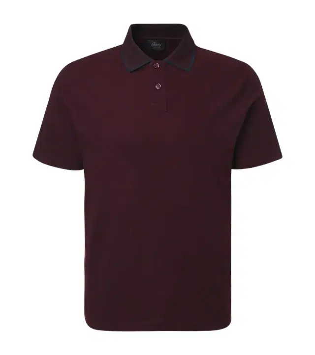 Brioni Cotton piqué polo shirt