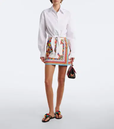 Dolce & Gabbana Carretto cotton miniskirt | Thumbnail 3