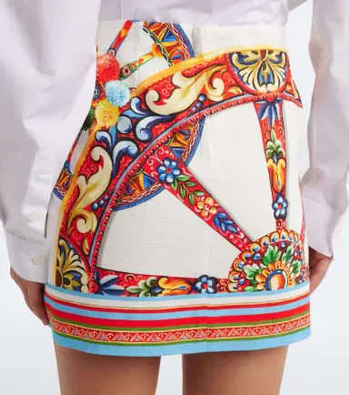 Dolce & Gabbana Carretto cotton miniskirt | Thumbnail 5