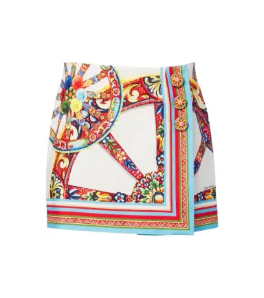 Dolce & Gabbana Carretto cotton miniskirt | Thumbnail 1