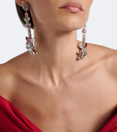 Erdem Crystal-embellished drop earrings | Thumbnail 6 Erdem Crystal-embellished drop earrings | Thumbnail 6