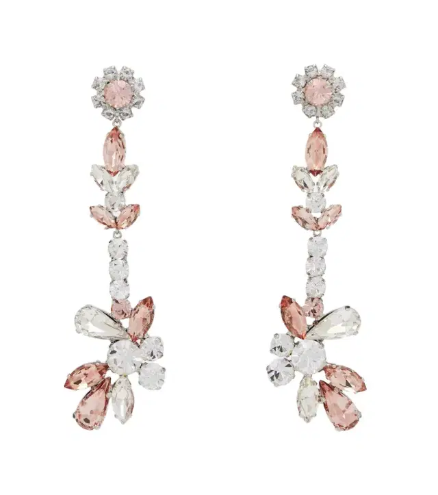 Erdem Crystal-embellished drop earrings