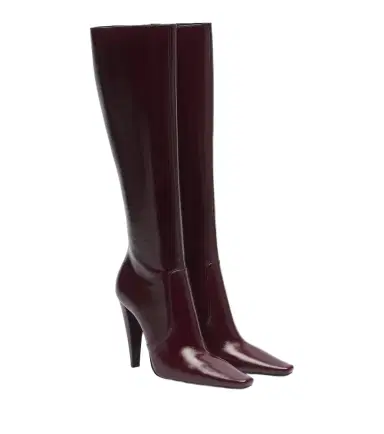 Saint Laurent 77 leather knee-high boots | Thumbnail 1