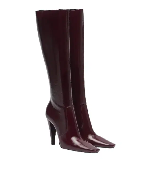 Saint Laurent 77 leather knee-high boots