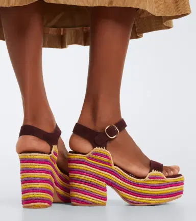 Gabriela Hearst Sardis suede and raffia platform sandals | Thumbnail 6 Gabriela Hearst Sardis suede and raffia platform sandals | Thumbnail 6