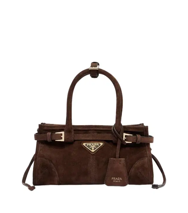 Prada Bonnie Mini suede tote bag