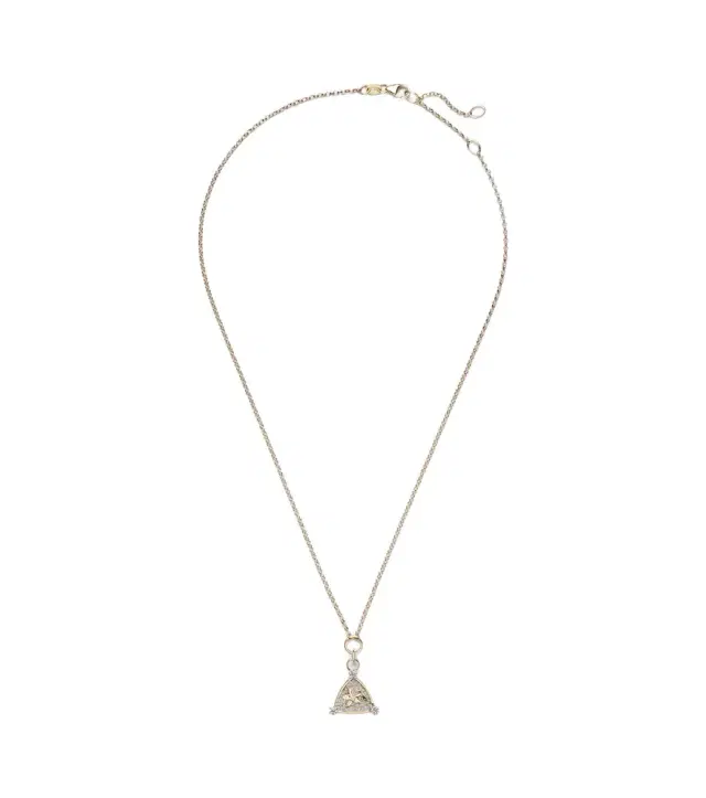 Resilience Blossoms 18kt gold pendant necklace with diamonds