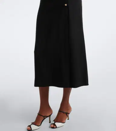 Alessandra Rich Lace-trimmed cady midi dress | Thumbnail 6