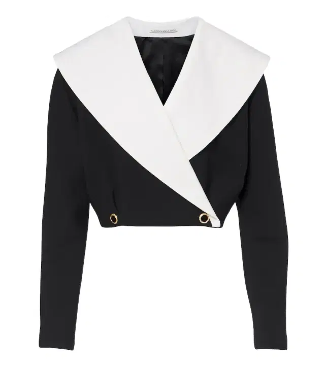 Alessandra Rich Double-breasted wool-blend crêpe jacket