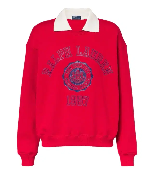 Polo Ralph Lauren Printed layered cotton-blend sweatshirt