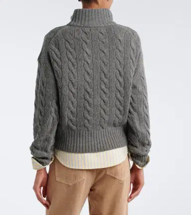 Polo Ralph Lauren Cable-knit wool-blend half-zip sweater | Thumbnail 3 Polo Ralph Lauren Cable-knit wool-blend half-zip sweater | Thumbnail 3
