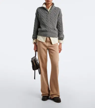 Polo Ralph Lauren Cable-knit wool-blend half-zip sweater | Thumbnail 6 Polo Ralph Lauren Cable-knit wool-blend half-zip sweater | Thumbnail 6
