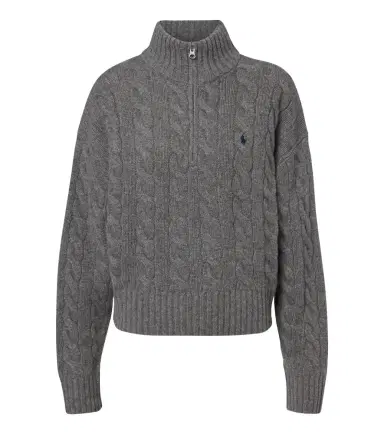 Polo Ralph Lauren Cable-knit wool-blend half-zip sweater | Thumbnail 1 Polo Ralph Lauren Cable-knit wool-blend half-zip sweater | Thumbnail 1