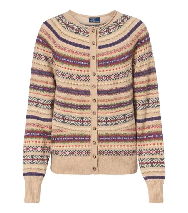 Polo Ralph Lauren Fair Isle jacquard wool-blend cardigan