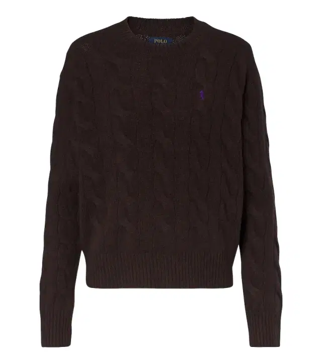 Cable-knit wool and cashmere sweater