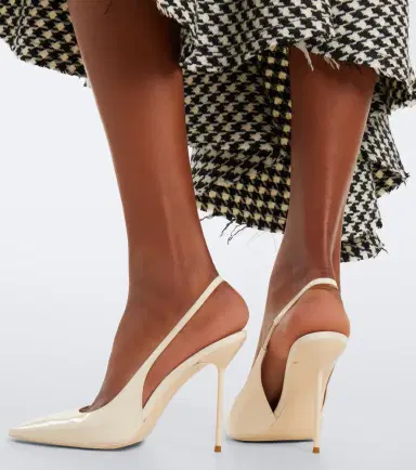 Paris Texas Lidia patent leather slingback pumps | Thumbnail 6 Paris Texas Lidia patent leather slingback pumps | Thumbnail 6